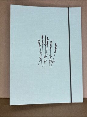 The Paperian Collection Bookcloth 6 Ring A5 Size Lavender Binder
